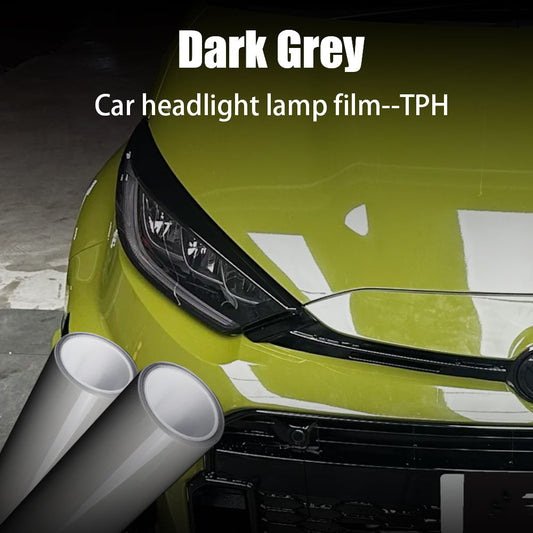 Headlight Paint Protection Film Dark Grey Glitter TPH Car Film
