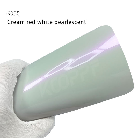 Color Paint Protection Film Cream Red White Pearlescent