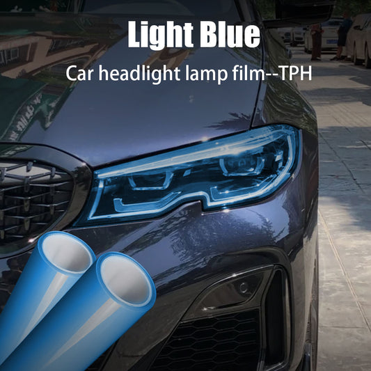 Headlight Paint Protection Film  Blue