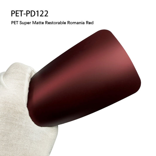 Car Vinyl Film Super Matte Restorable Romania Red