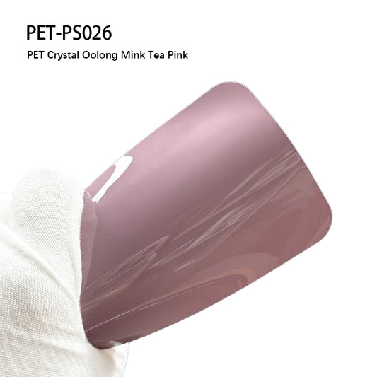 Car Vinyl Wrap Crystal Oolong Milk Tea Pink