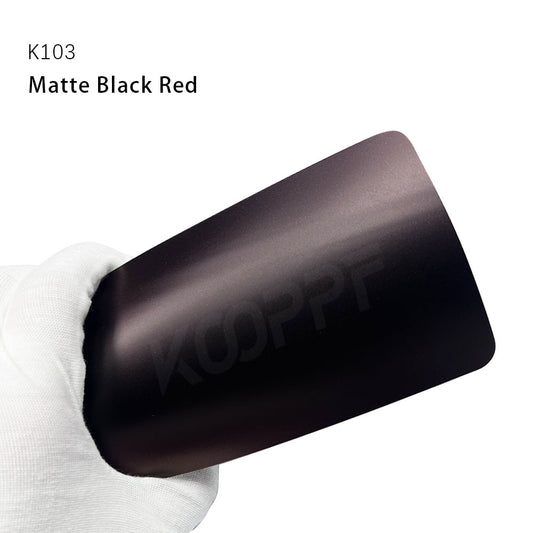 Color Paint Protection Film Matte Black Red