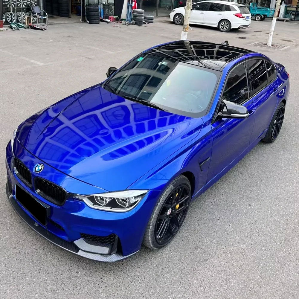 Vehicle Vinyl Wrap Super Bright Metallic Blueberry