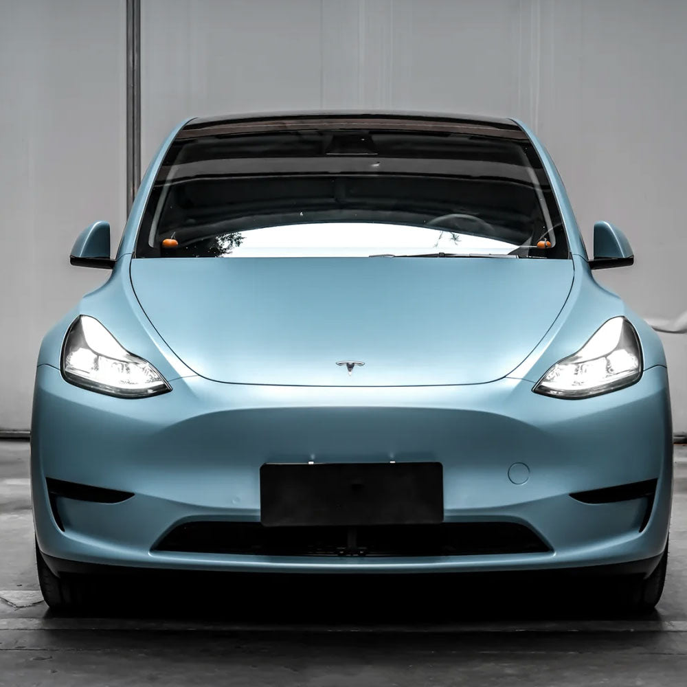 Car Cover Vinyl Wrap Matte Lake Blue