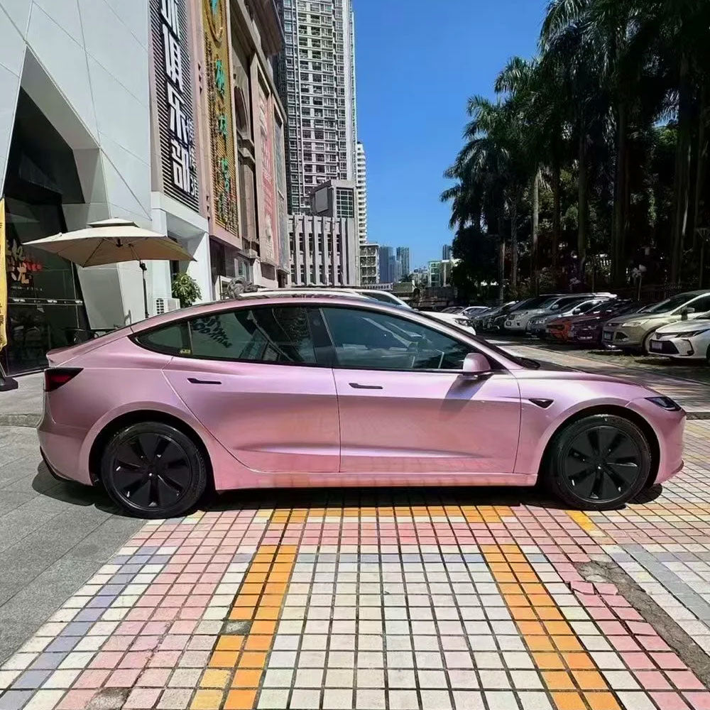 Full Car Wrap Super Bright Metallic Barbie Powder