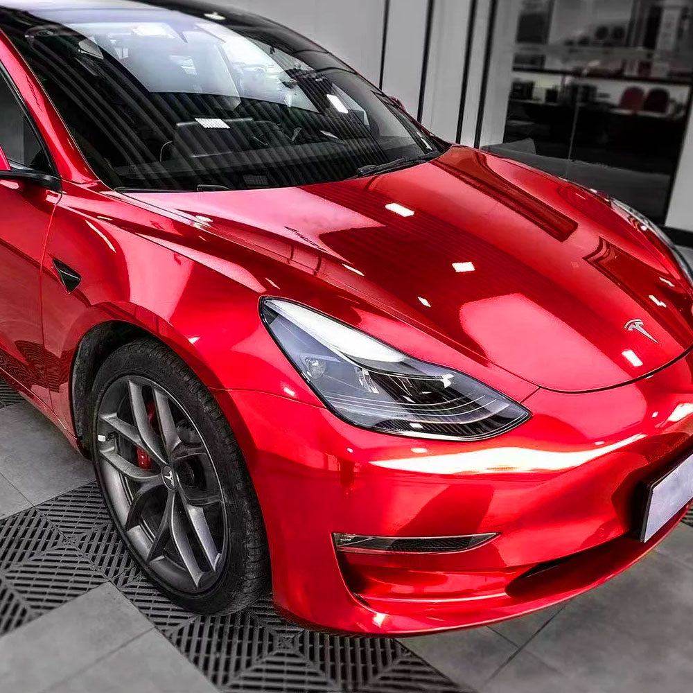Vinyl Car Wrap Super Bright Metallic Soul Red