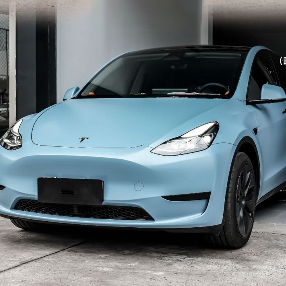 Car Vinyl Wrap Super Bright Lake Blue Color