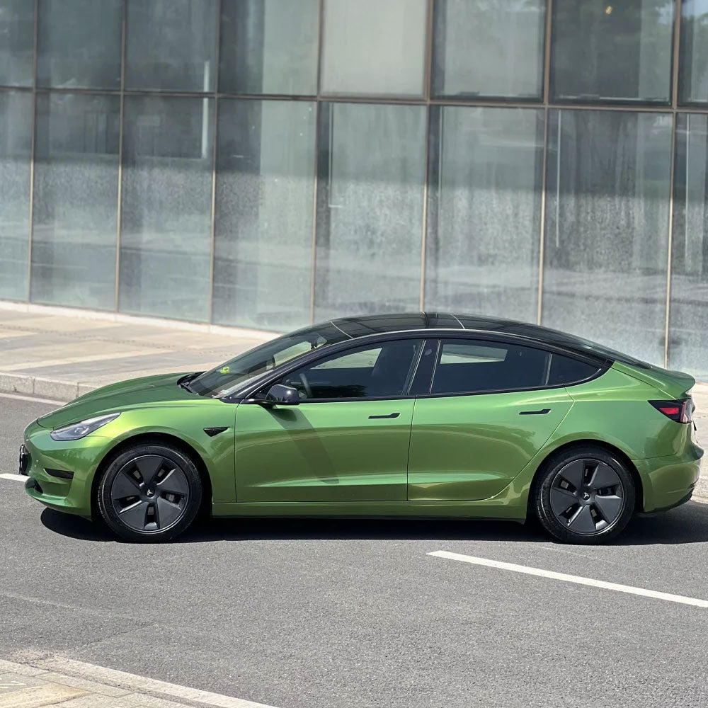 Vehicle Wraps Super Bright Metal Mamba Green