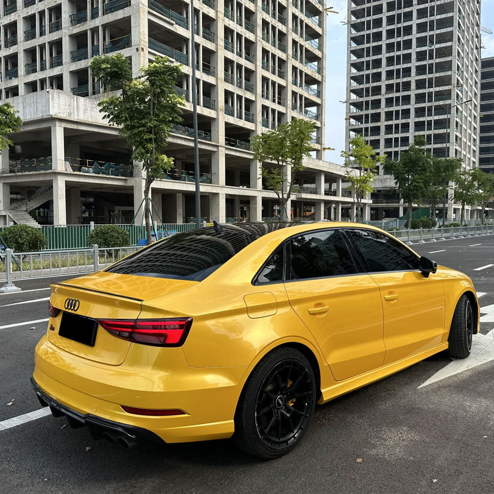 Auto Vinyl Wrap Super Bright Metallic Maple Yellow