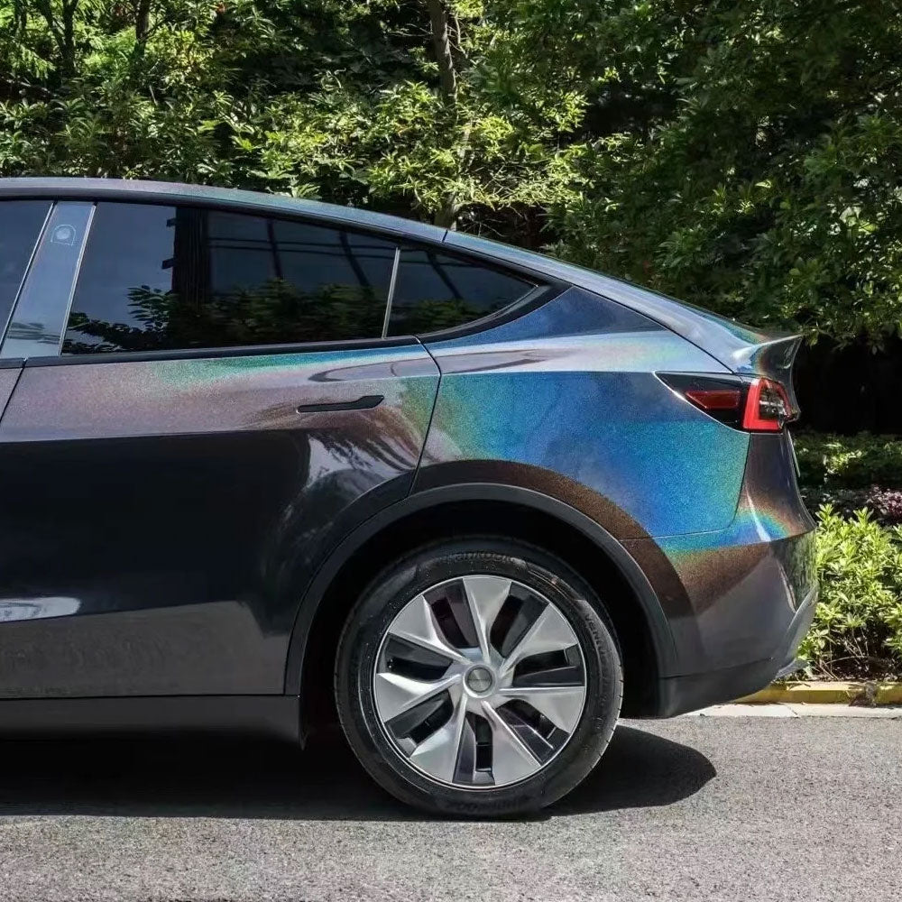 Full Car Wrap Colorful Laser Black