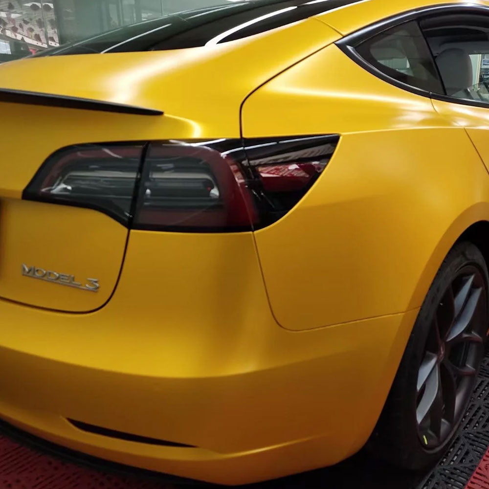 Car Vinyl Wrap Film Matte Metallic Heat Wave Yellow