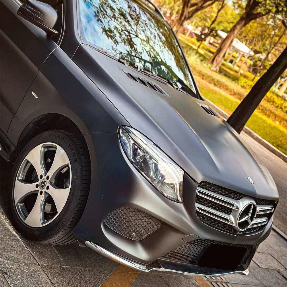 Car Body Vinyl Wrap Matte Metallic Black
