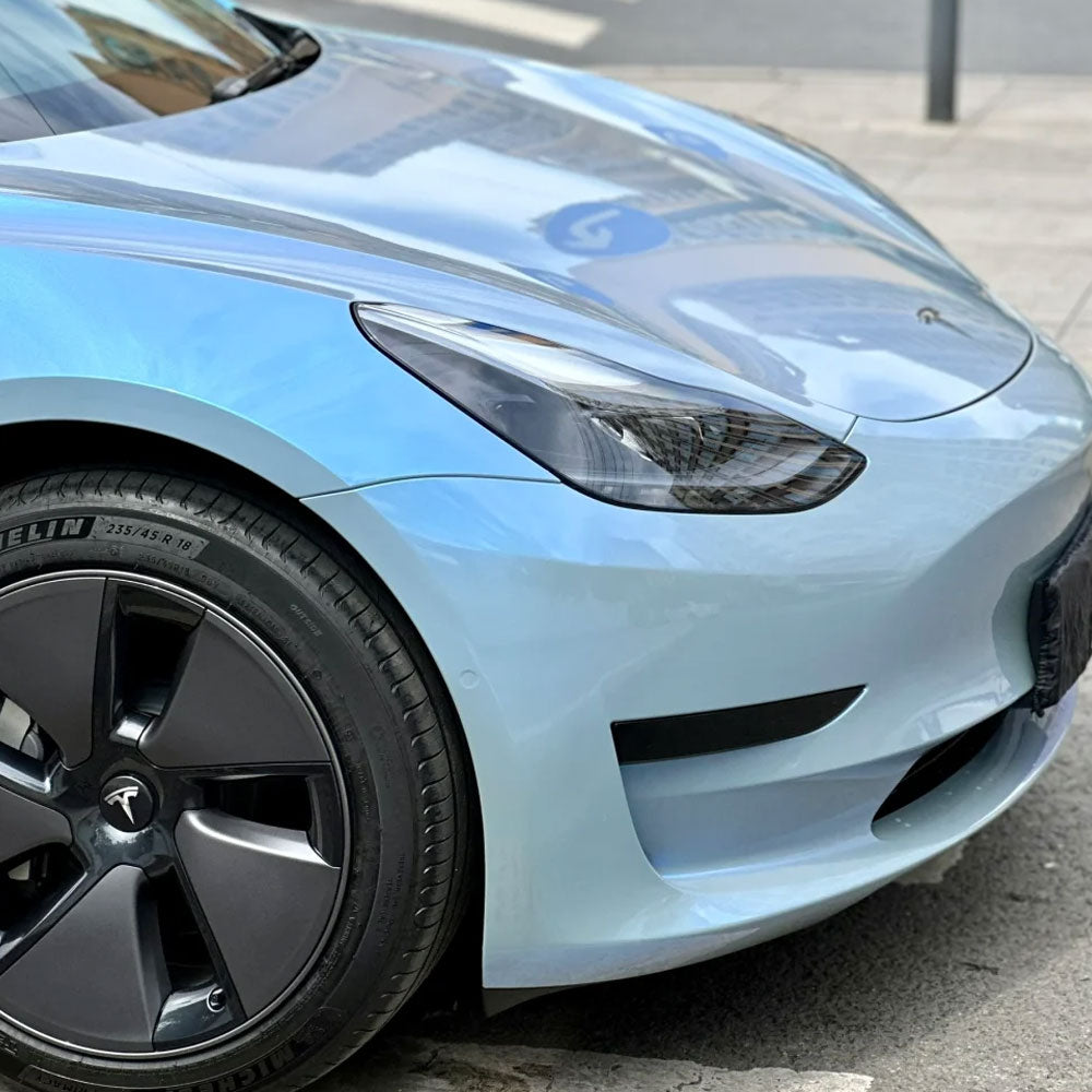 Gloss Wrap Film Magic Sky Blue Color