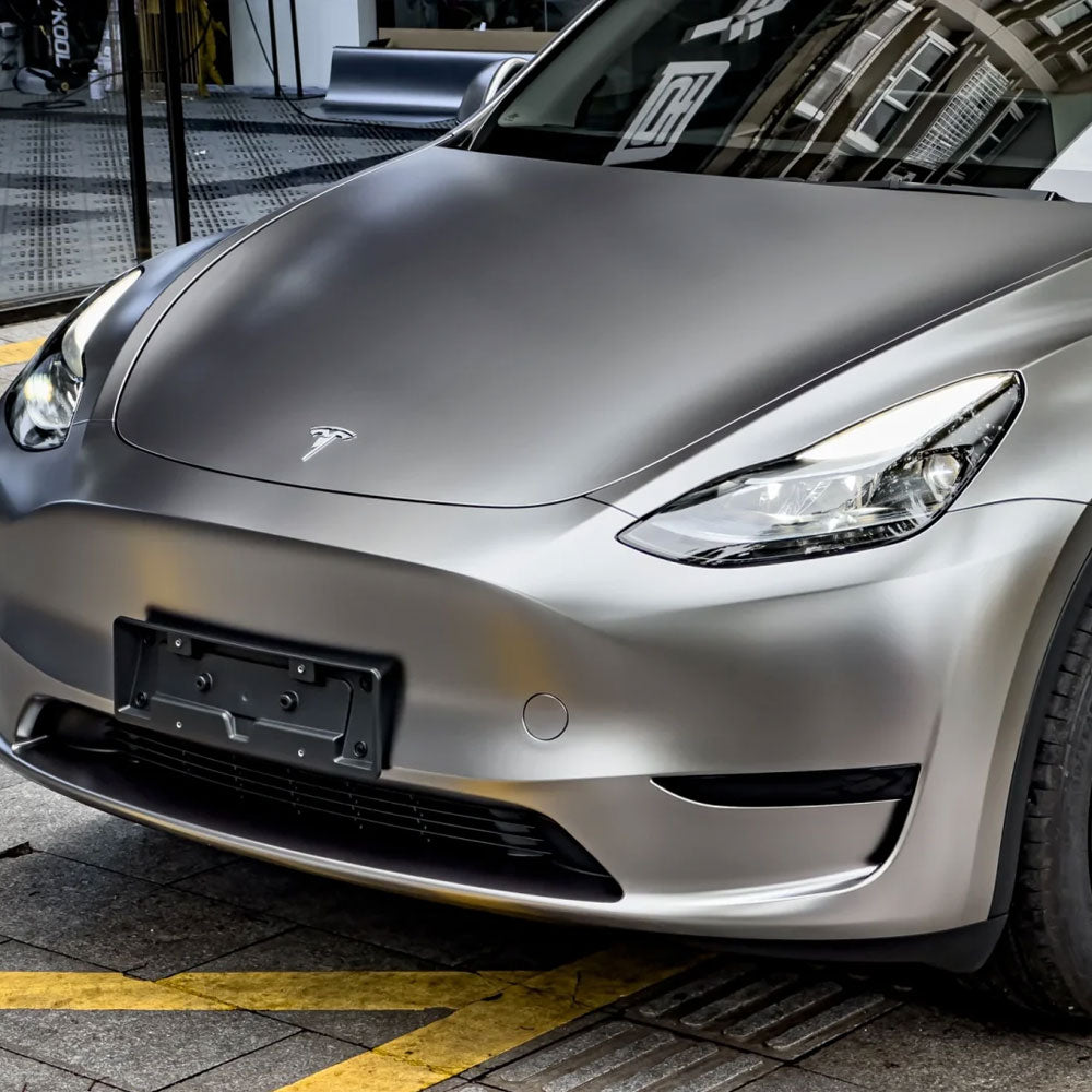 Vinyl Car Wrap Film Matte Dumb Liquid Silver color