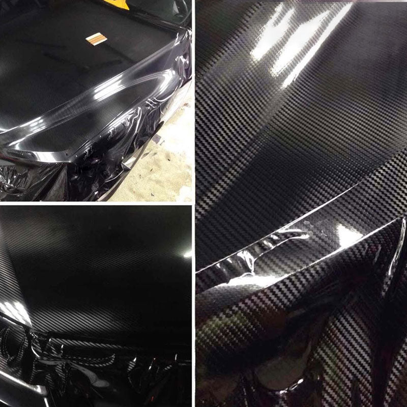 Carbon Fiber Paint Protection Film 5D Black Carbon