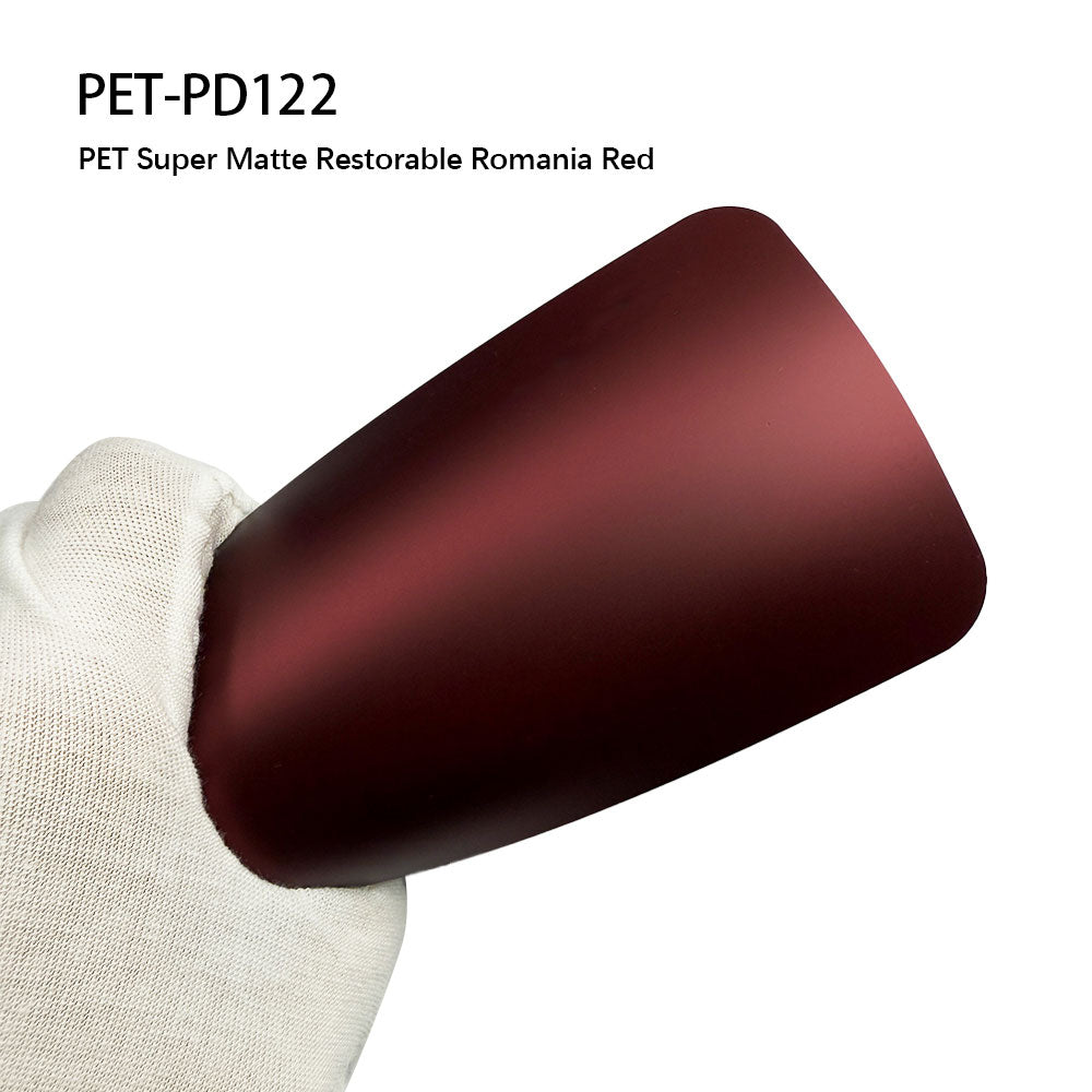 Car Vinyl Wrap Film Matte Wrap Film Restorable Romania Red