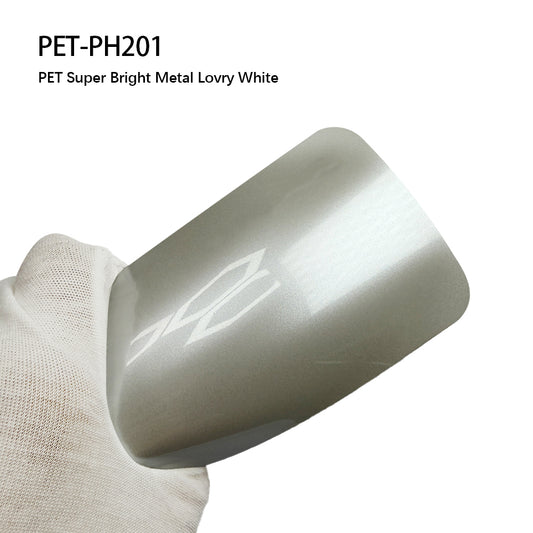 Full Car Wrap Super Bright Metal Lovry White