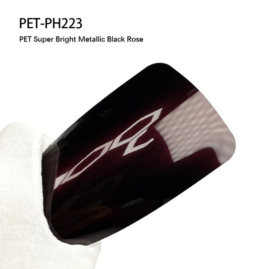 Car Vinyl Wrap Super Bright Metallic Black Rose
