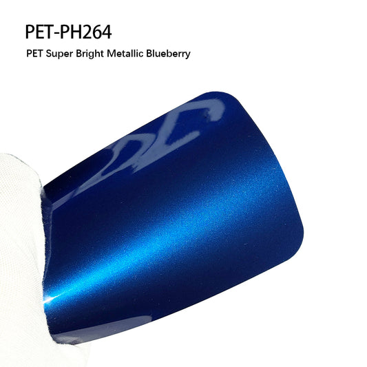 Vehicle Vinyl Wrap Super Bright Metallic Blueberry