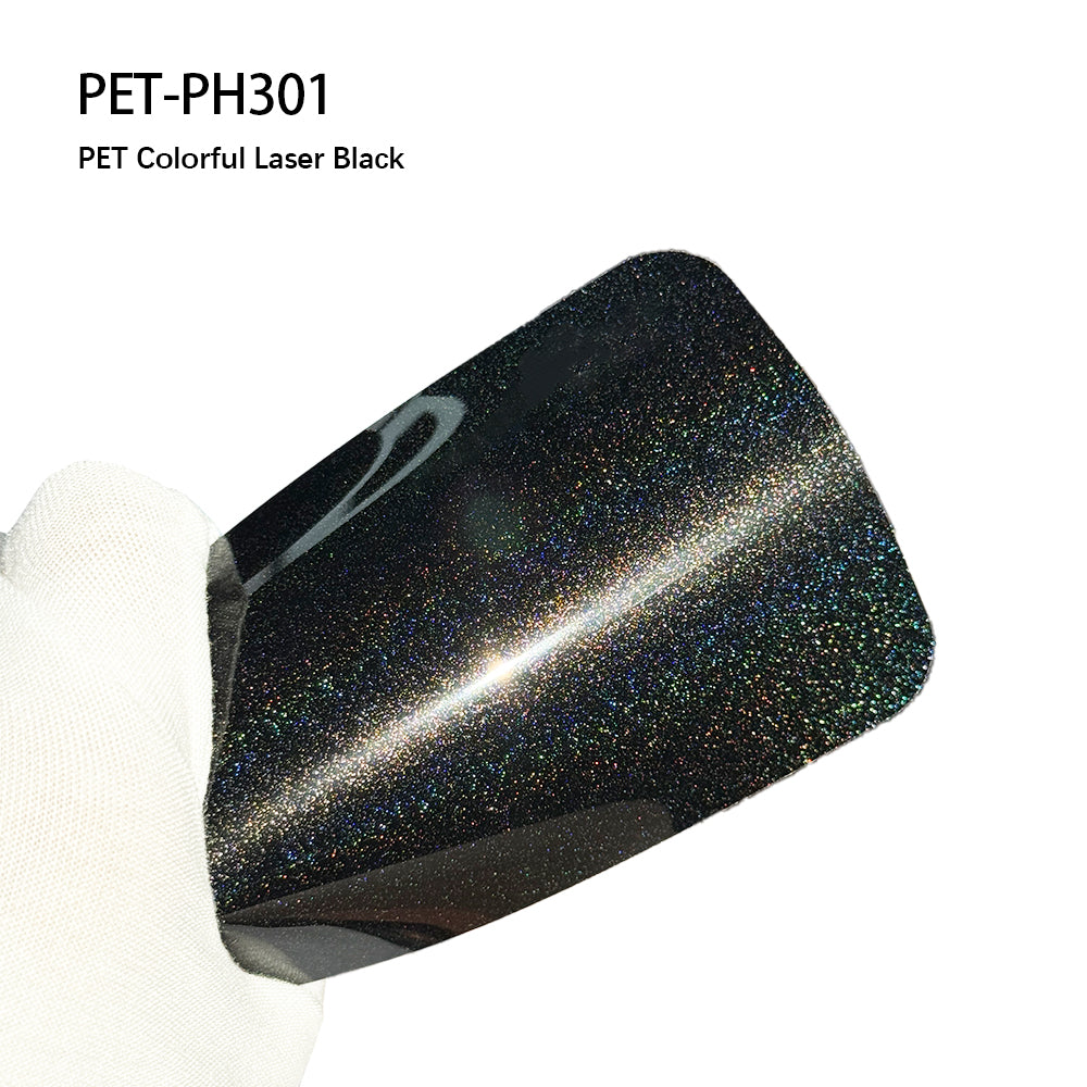 Full Car Wrap Colorful Laser Black