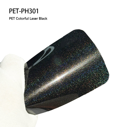 Full Car Wrap Colorful Laser Black