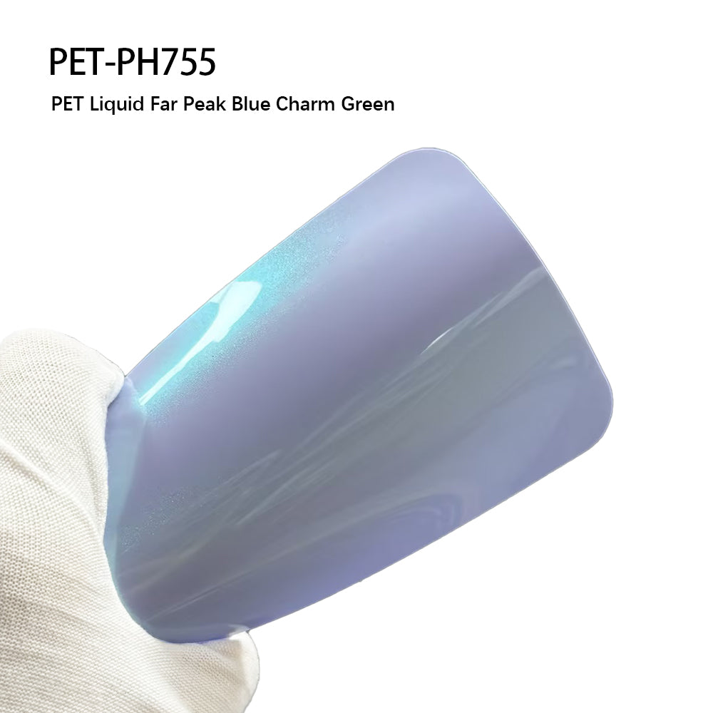 Vehicle Vinyl Wrap Liquid Far Peak Blue Charm Green Color
