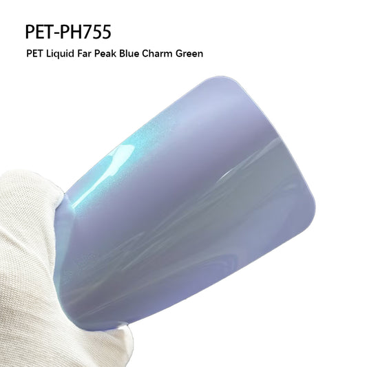 Vehicle Vinyl Wrap Liquid Far Peak Blue Charm Green Color