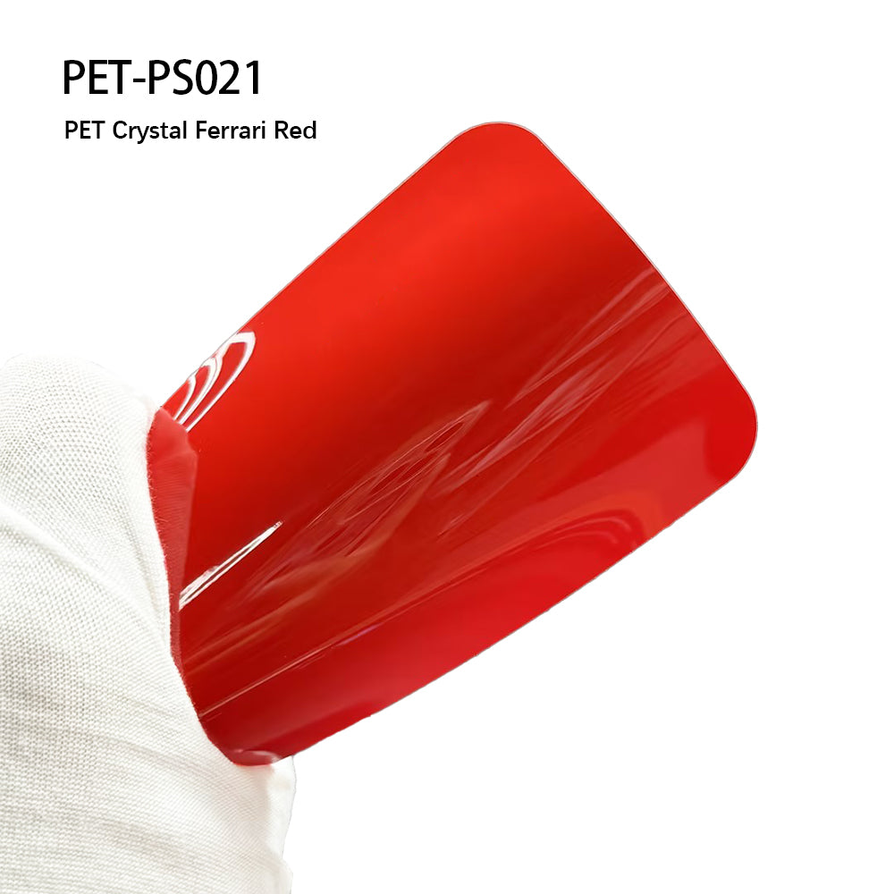 Car Vinyl Wrap Crystal Ferrari Red