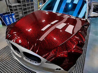 Carbon Paint Protection Film Small Forged Red Carbon Fiber Wrap