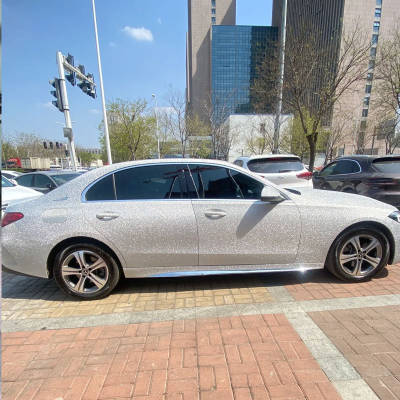 Color Paint Protection Film Silver Stars