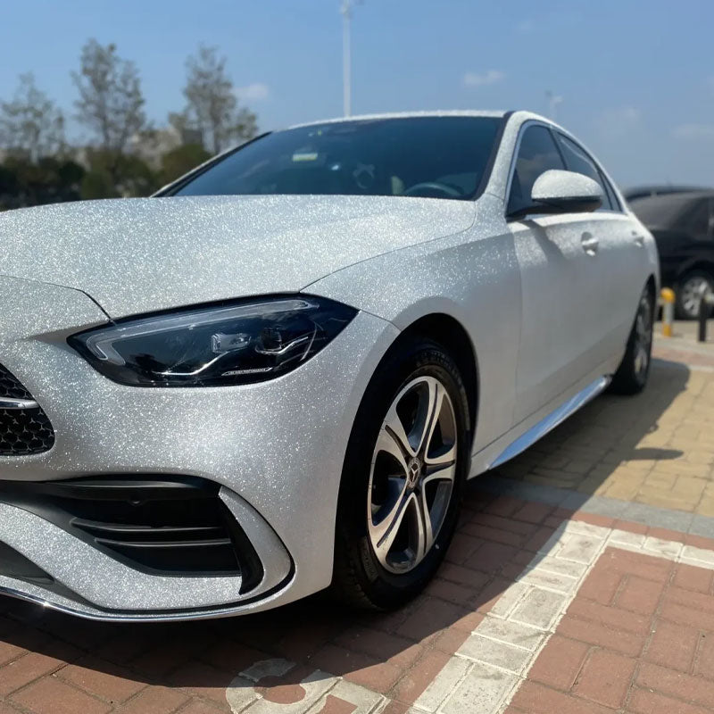 Color Paint Protection Film Silver Stars