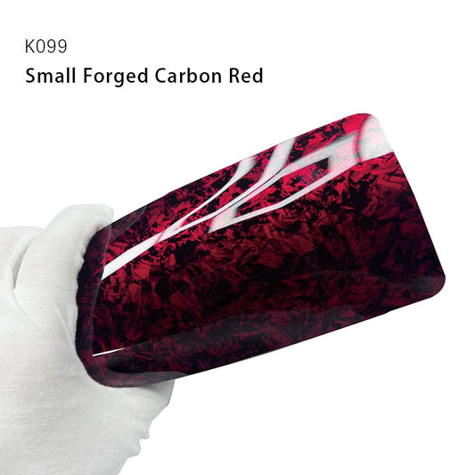 Carbon Paint Protection Film Small Forged Red Carbon Fiber Wrap