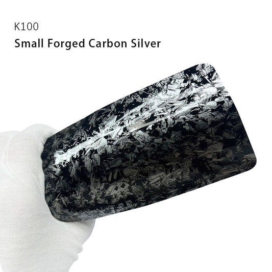 Carbon Fiber Paint Protection Film Small Forged Carbon Silver Wrap