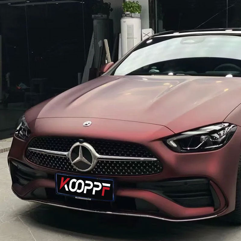Color Paint Protection Film Matte Black Red