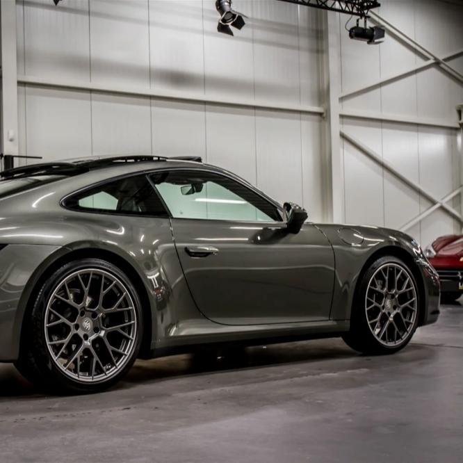 Color Paint Protection Film Porsche Aventurine Green